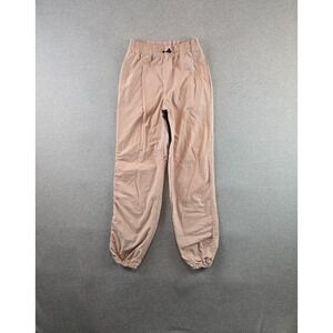 Aritzia TNA Parachute Pants Womens XXS Light Peach Baggy Joggers Drawstring Rave